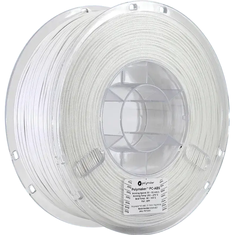 Filamento POLYMAKER PC-ABS 1.75mm / 2.85mm 1kg