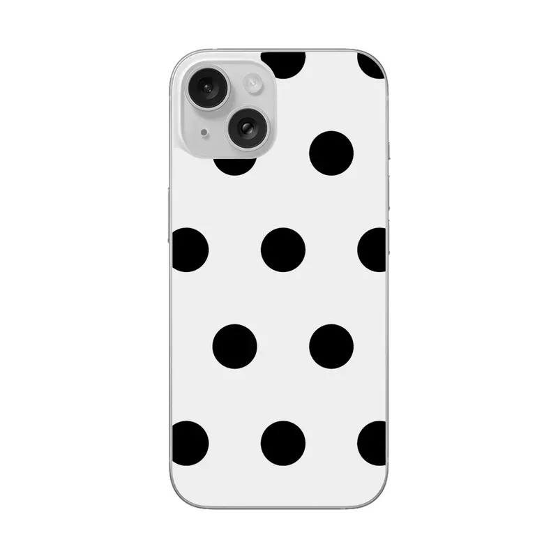 Film Arrière Tendance Pois Signature pour iPhone 15