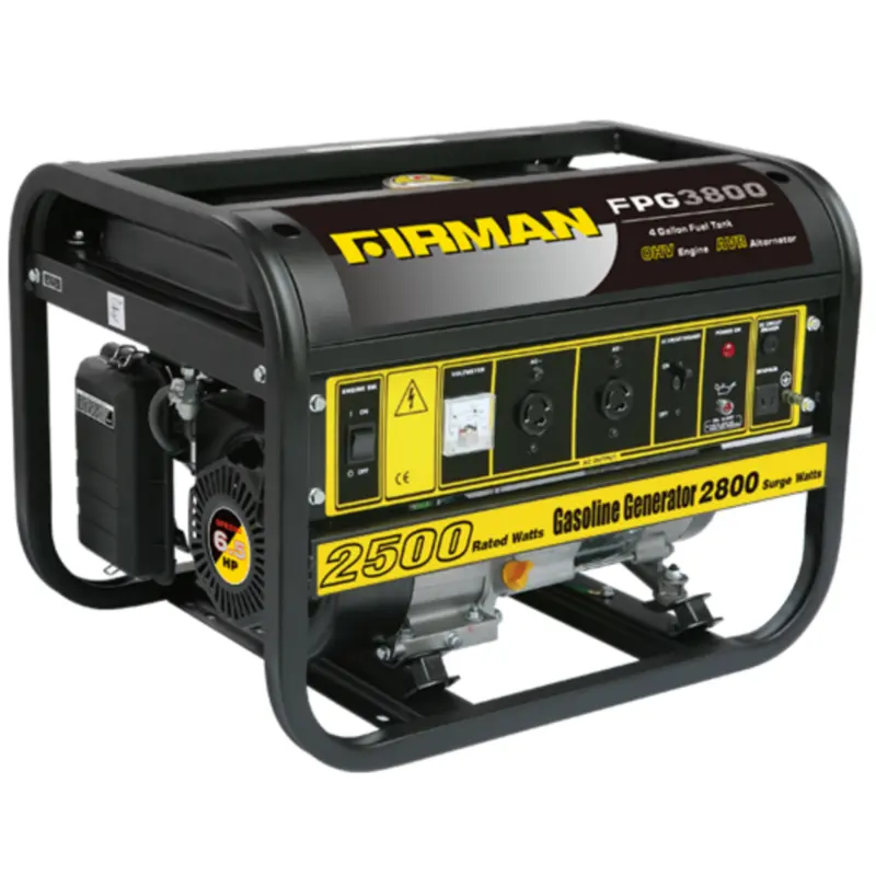 FIRMAN FPG3800 2.8KVA 100% Copper Manual Gasoline Generator - Brand New