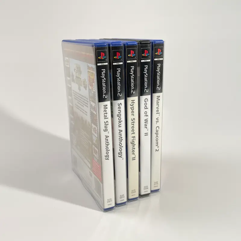 fit'n play! 20 fourreaux de protection jeux Playstation 2 PS2 PET 250 microns