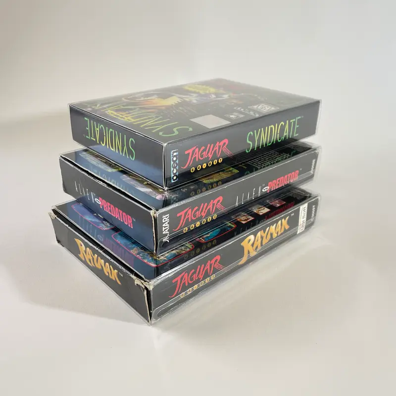 fit'n play! 25 fourreaux de protection jeux Atari Jaguar PET 300 microns Neuf