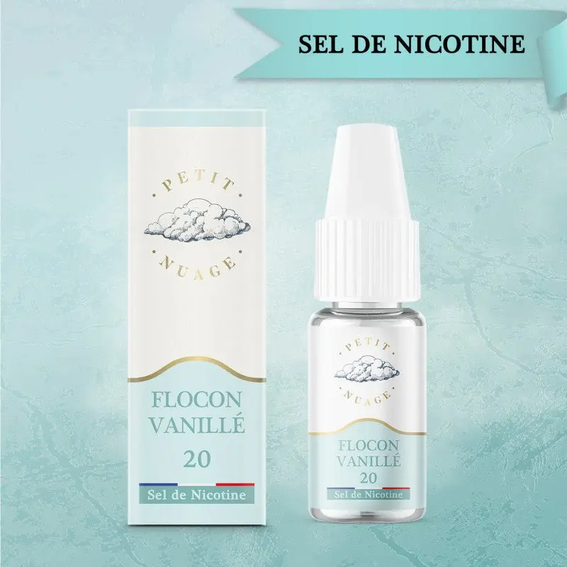 Flocon Vanillé 10 ml Sels de Nicotine - Petit Nuage
