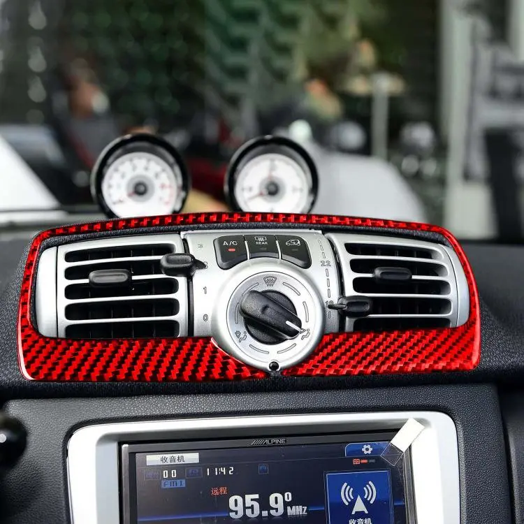 For 2011-2015 Benz Smart Fortwo Central Air Vent Sticker(Red)
