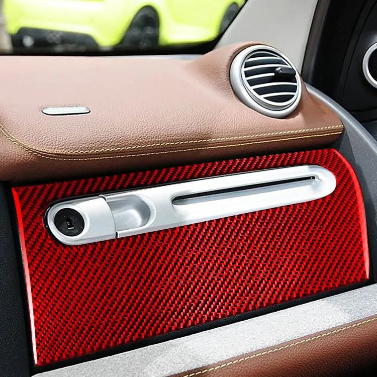 For 2011-2015 Benz Smart Fortwo Left-hand Drive Glove Box Sticker(Red)