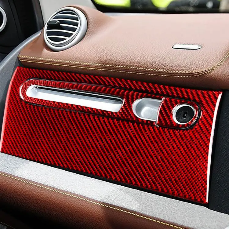 For 2011-2015 Benz Smart Fortwo Right-hand Drive 3pcs /Set Glove Box Sticker(Red)