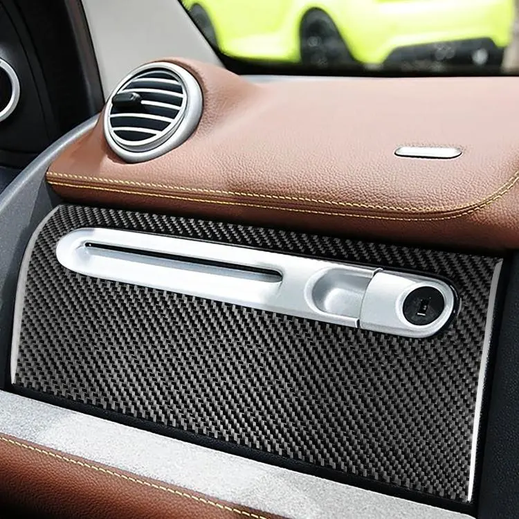 For 2011-2015 Benz Smart Fortwo Right-Hand Drive Glove Box Sticker(Black)