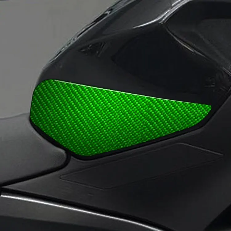 For 2019-2023 Kawasaki Ninja 400 2pcs /Set Steering Wheel Side Stickers(Green)