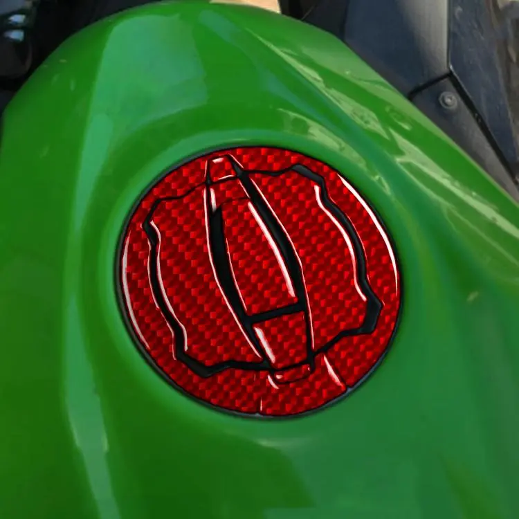 For 2019-2023 Kawasaki Ninja 400 9pcs /Set Fuel Tank Cap Decoration Stickers(Red)