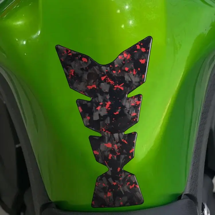 For 2019-2023 Kawasaki Ninja 400 Fuel Tank Decor Sticker(Forged Gold Foil Red)