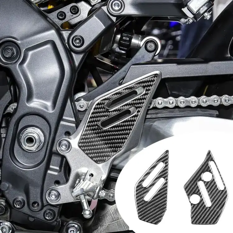 For 2021-2023 Yamaha MT-09 2pcs /Set Footpad Stickers(Black)