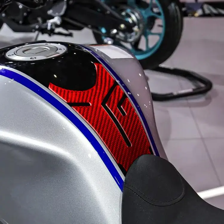 For 2021-2023 Yamaha MT-09 Herringbone Sticker(Red)