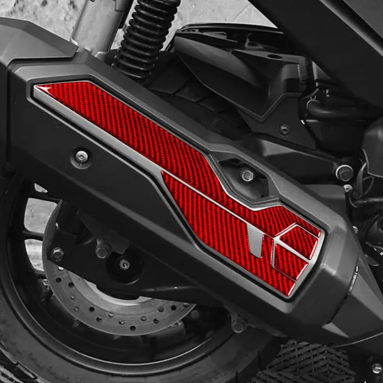 For 2022-2026 Honda ADV350 4pcs /Set Muffler Protective Sticker(Red)