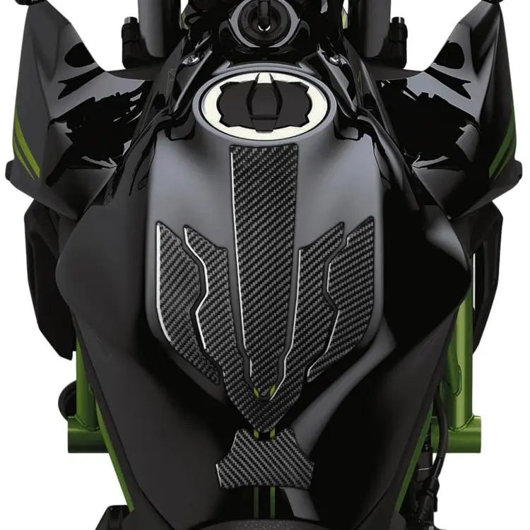 For 2024-2025 Kawasaki Z650 5pcs /Set Fuel Tank Cap Stickers(Black)