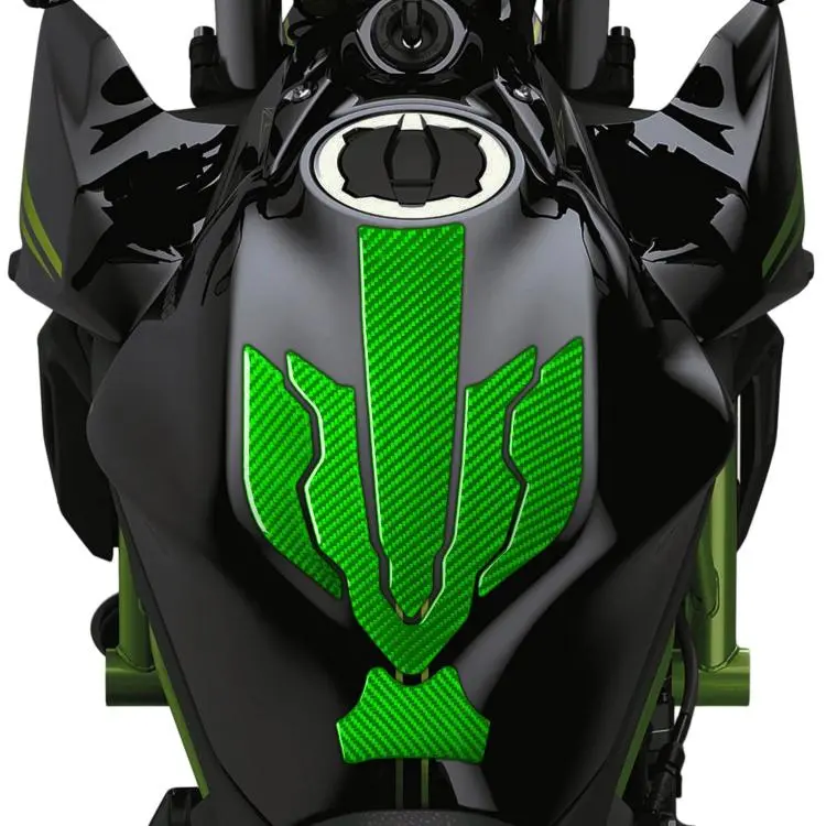 For 2024-2025 Kawasaki Z650 5pcs /Set Fuel Tank Cap Stickers(Green)
