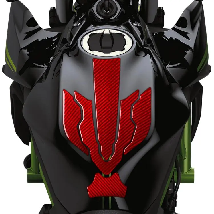 For 2024-2025 Kawasaki Z650 5pcs /Set Fuel Tank Cap Stickers(Red)