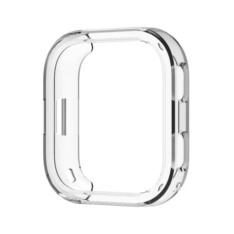 For Amazfit Bip Max Candy Color Half Coverage Hollow TPU Watch Protective Case(Transparent)