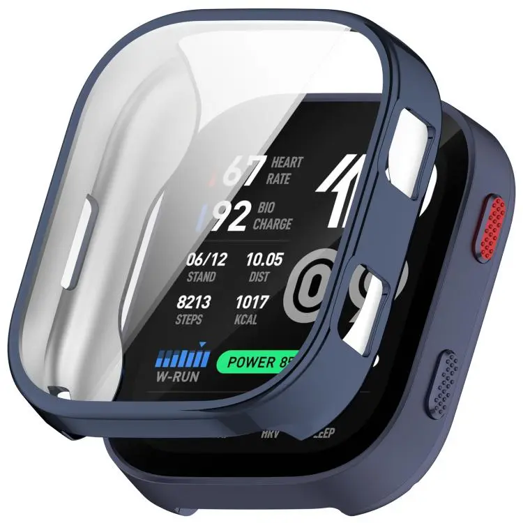 For Amazfit Bip Max Electroplated TPU Full Coverage Watch Protective Case(Blue)