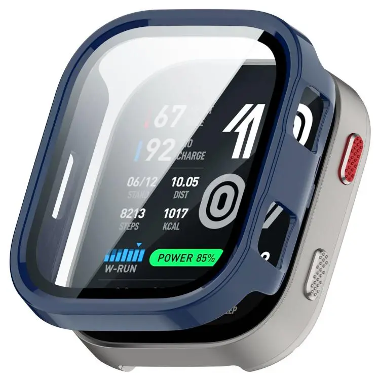 For Amazfit Bip Max xDfind Film Integrated PC Watch Protective Case(Ink Blue)