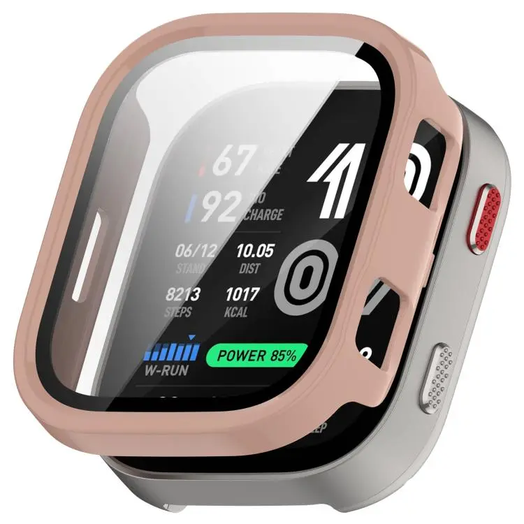 For Amazfit Bip Max xDfind Film Integrated PC Watch Protective Case(Pink)