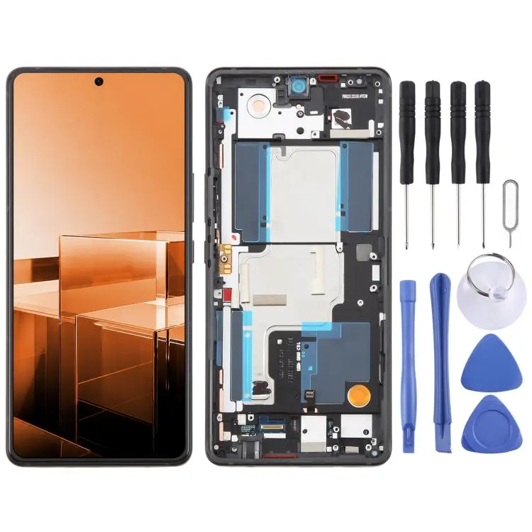 For Asus Zenfone 11 Ultra AI2401 Original LCD Screen Digitizer Full Assembly with Frame (Black)