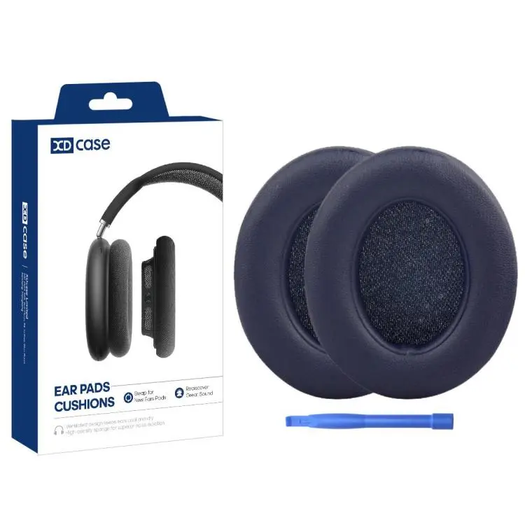 For Beats Studio 2.0 / 3.0 XDcase 1 Pair Memory Foam Headset Replacement Ear Pads with Pry Tool(Navy Blue)