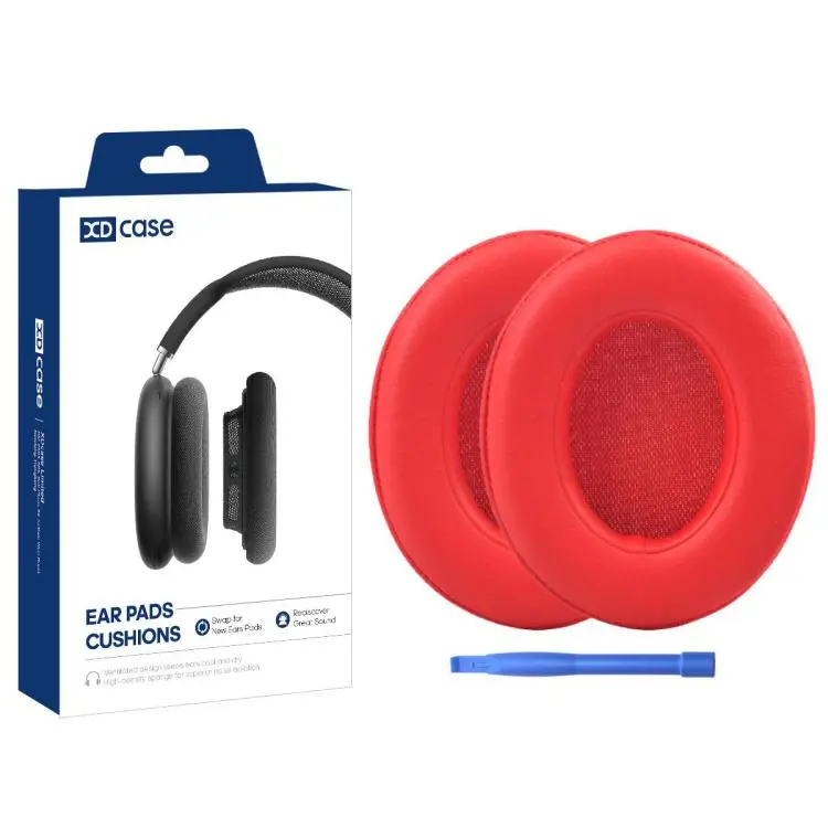 For Beats Studio 2.0 / 3.0 XDcase 1 Pair Memory Foam Headset Replacement Ear Pads with Pry Tool(Red)