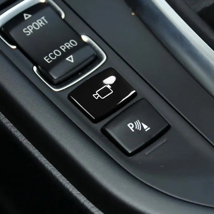 For BMW 1234 Series F Chassis Gear Shift Panoramic Camera Reversing Radar Switch Buttons(Black)