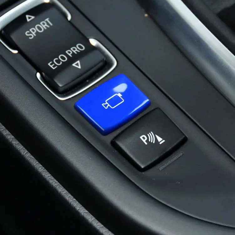For BMW 1234 Series F Chassis Gear Shift Panoramic Camera Reversing Radar Switch Buttons(Blue)
