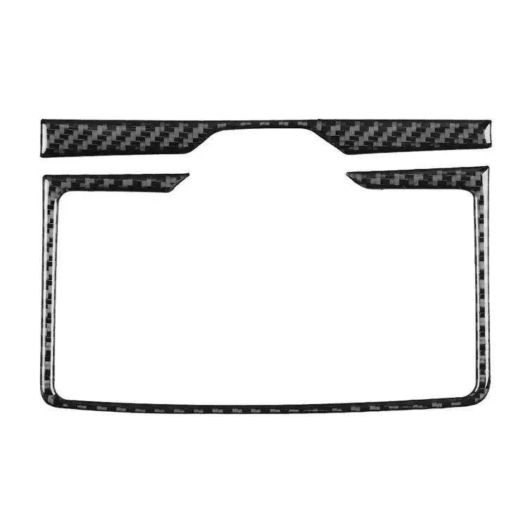 For BMW 5 Series i5 G60 / G68 2023-2026 Rear Seat Storage Inner Frame Car Sticker(Carbon Fiber)