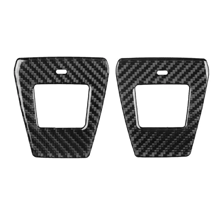For BMW 5 Series i5 G60 / G68 2023-2026 Rear USB Charging Panel Car Sticker(Carbon Fiber)