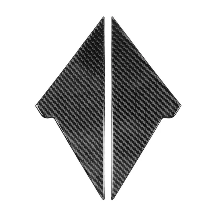 For BMW 5 Series i5 G60 / G68 2023-2026 Triangular A-Pillar Car Sticker(Carbon Fiber)