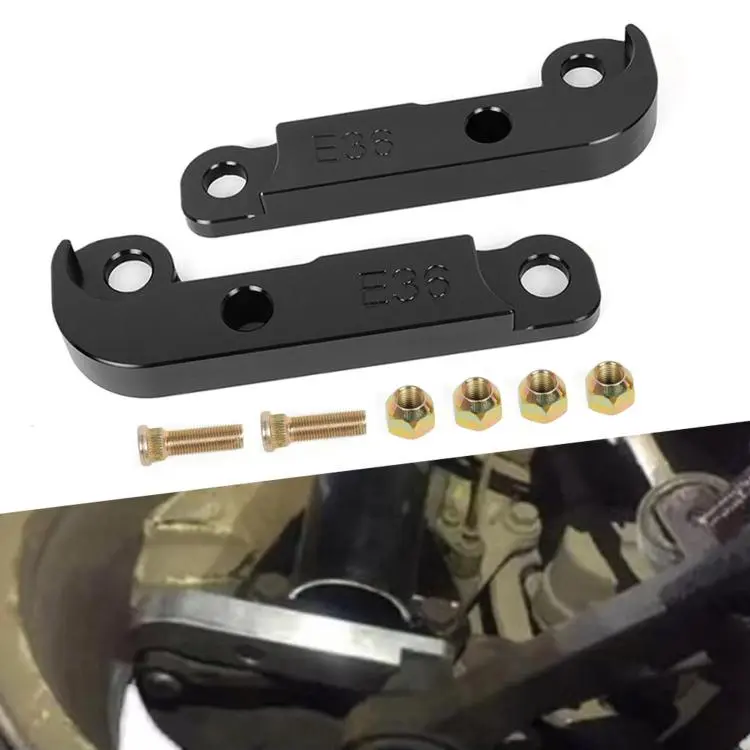 For BMW E36 Aluminum Alloy Steering Lock Retrofit Adapter(Black)
