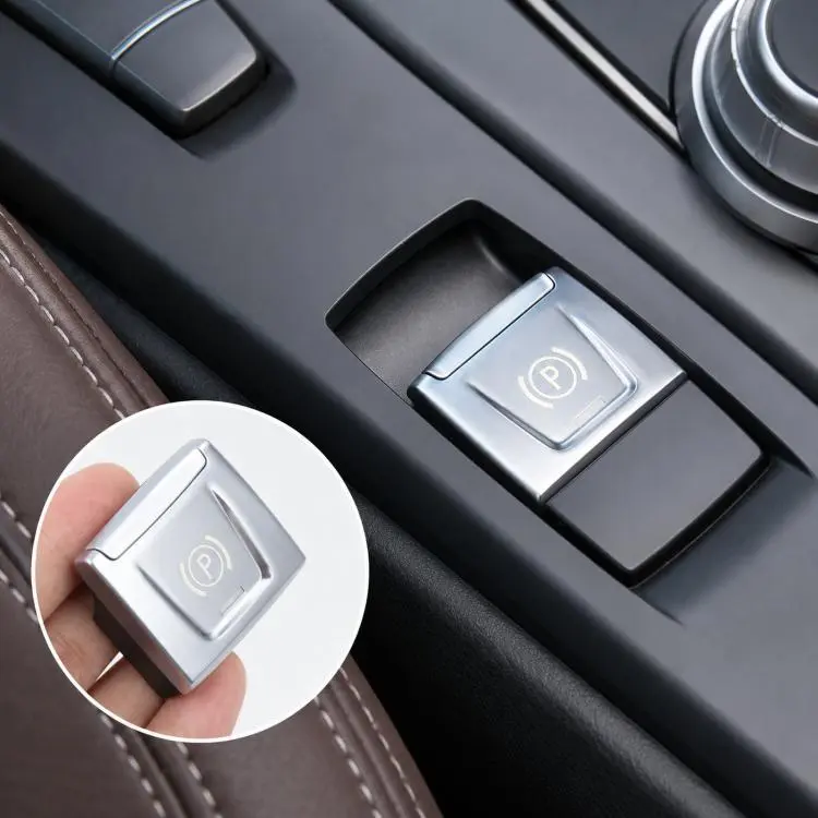 For BMW X1 F25 / F48 / F49 Electronic Parking Brake P Button Replacement Button 6131987788(Silver)