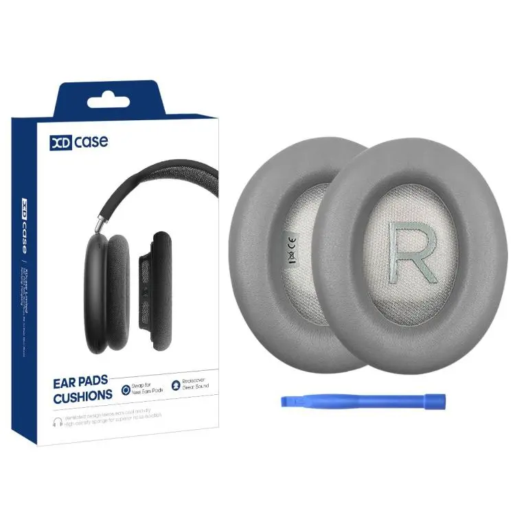 For Bose 700 / NC700 XDcase 1 Pair Protein Leather Headset Replacement Ear Pads with Prying Tool(Dark Grey)