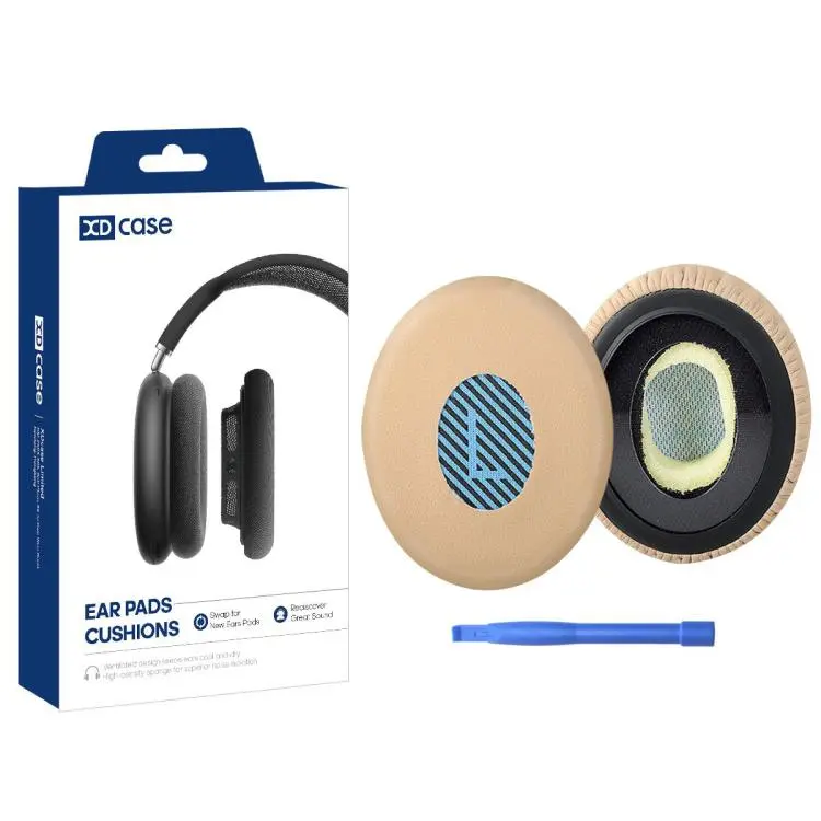For Bose OE2 / OE2i XDcase 1 Pair Protein Leather Headset Replacement Ear Pads with Prying Tool(Apricot)