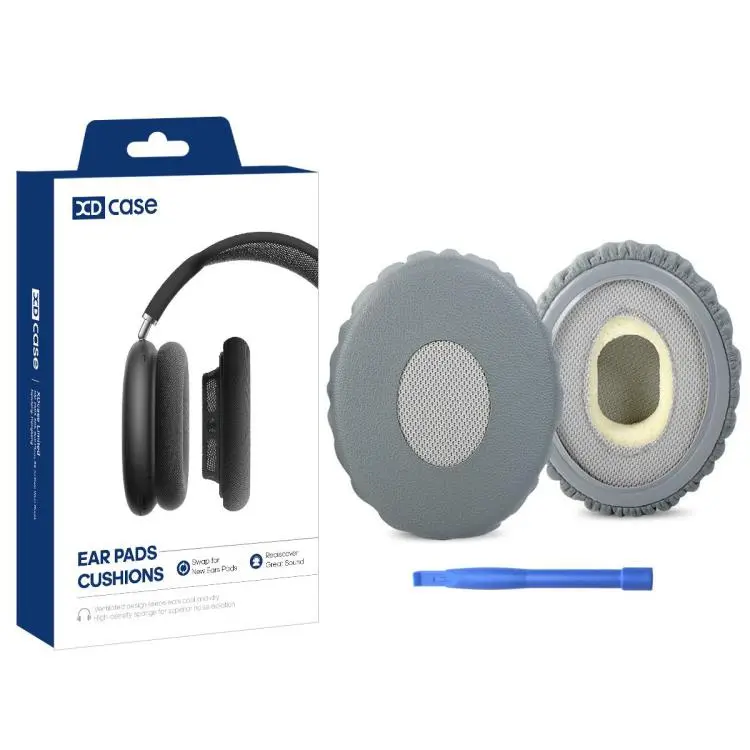 For Bose OE2 / OE2i XDcase 1 Pair Protein Leather Headset Replacement Ear Pads with Prying Tool(Grey)