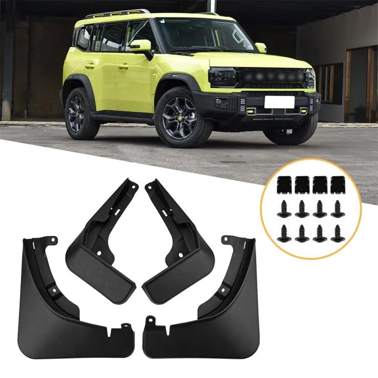 For Chery Jetour Traveler Shanhai T2 2023 4pcs/Set Car Wheel Splash Flaps Fender Guard