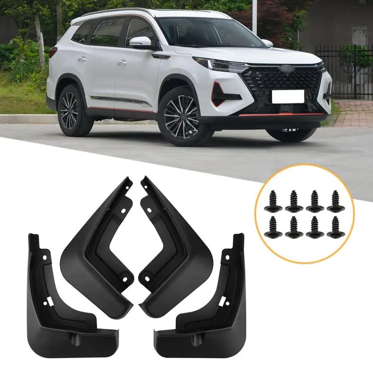For Chery Tiggo 8 Pro 2022-2025 4pcs/Set Car Wheel Splash Flaps Fender Guard
