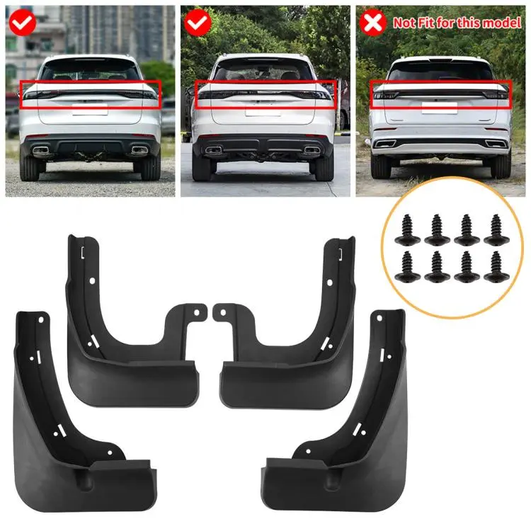 For Chery Tiggo 9X 2026 4pcs/Set Car Wheel Splash Flaps Fender Guard