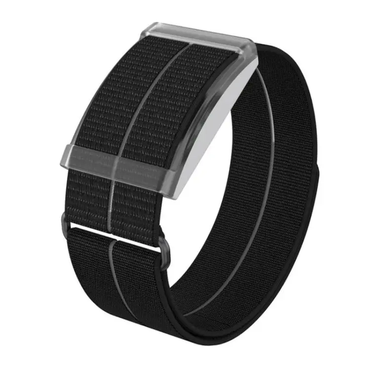 For COROS Heart Rate Monitor xDfind Metal Buckle Feather Yarn Breathable Nylon Quick-release Watch Band, Size