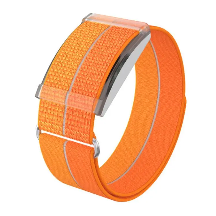 For COROS Heart Rate Monitor xDfind Metal Buckle Feather Yarn Breathable Nylon Quick-release Watch Band, Size
