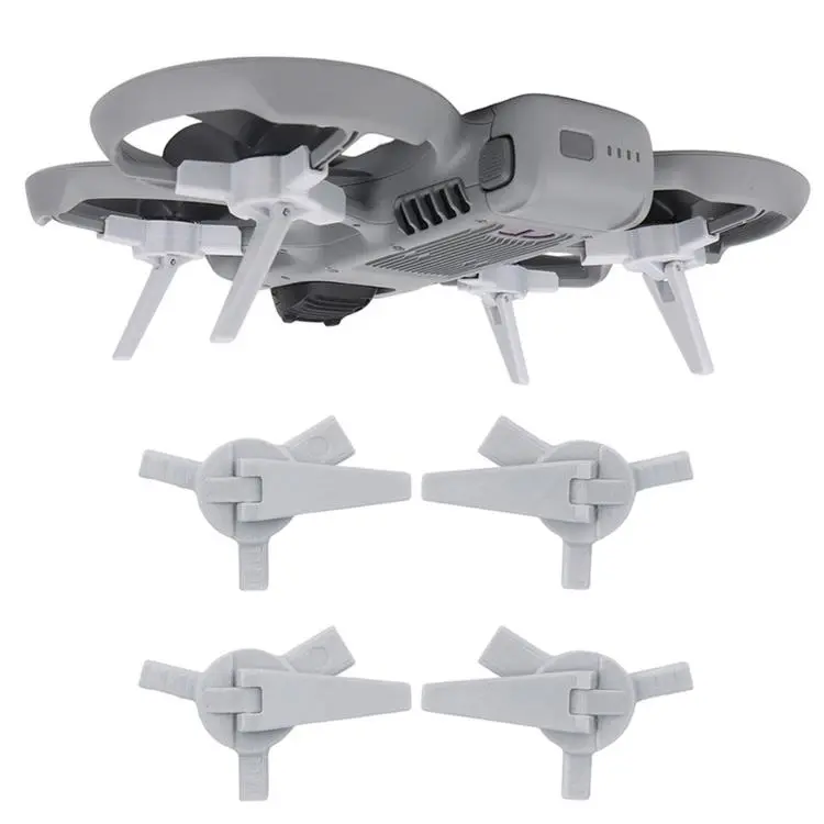 For DJI Avata 360 Foldable Landing Gear Extensions 26mm Height Extender Legs Snap-On Collapsible Chassis Protector(Grey)