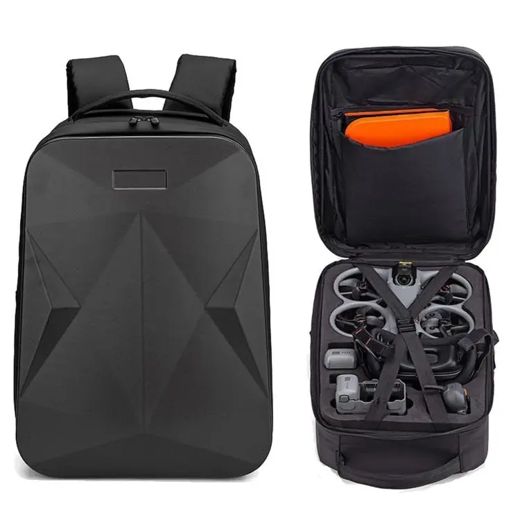 For DJI Avata 360 Hard Shell Backpack Waterproof Travel Carrying Case Storage Bag Fits Goggles G3 / N3(Black)