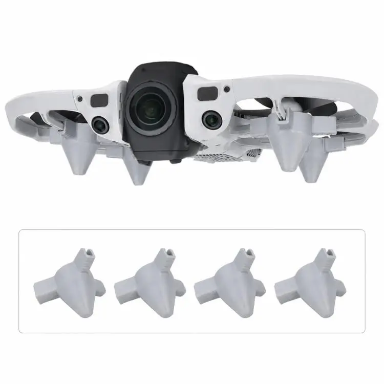 For DJI Avata 360 Landing Gear Extensions 20mm Height Extender Legs Snap-On Chassis Protector(Grey)