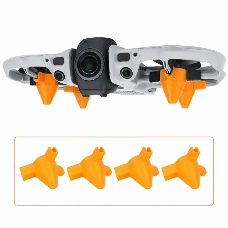 For DJI Avata 360 Landing Gear Extensions 20mm Height Extender Legs Snap-On Chassis Protector(Orange)