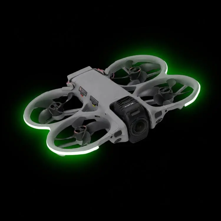 For DJI Avata 360 RCSTQ Night Flight LED Light Strip Kit 3 Brightness Levels Rechargeable Safety Warning Lamp(Green)