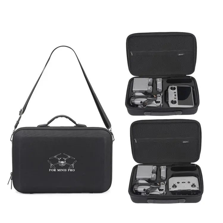 For DJI Mini 5 Pro Fly More Combo BKano Hard Shell Carrying Case Handbag With Shoulder Strap Compatible with RC 2/RC-N3(Black)