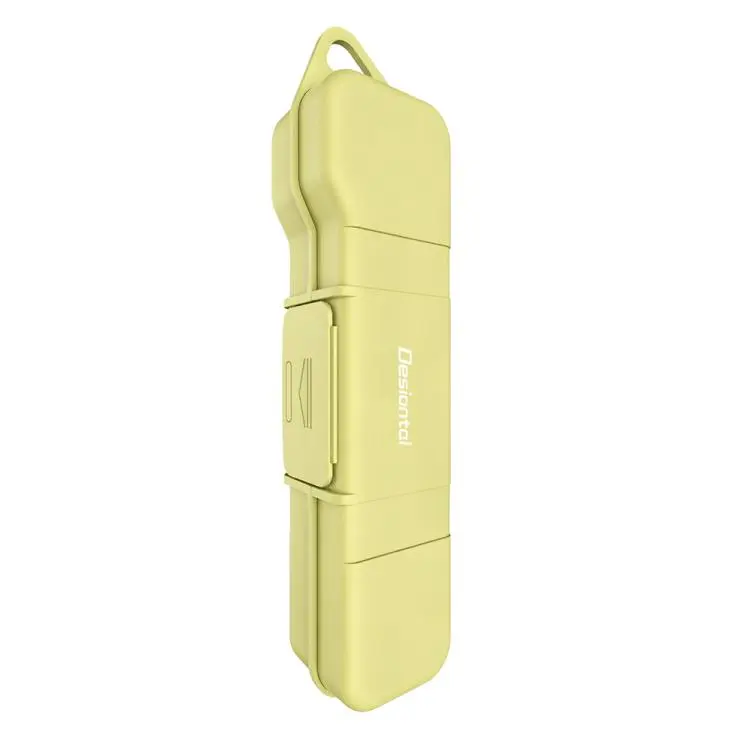 For DJI Osmo Pocket 4 / 3 Desiontal Hard Shell Storage Box with Filter Slot & SD Card Slot(Green)