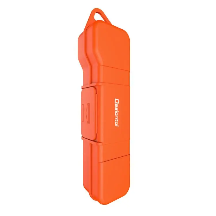 For DJI Osmo Pocket 4 / 3 Desiontal Hard Shell Storage Box with Filter Slot & SD Card Slot(Orange)