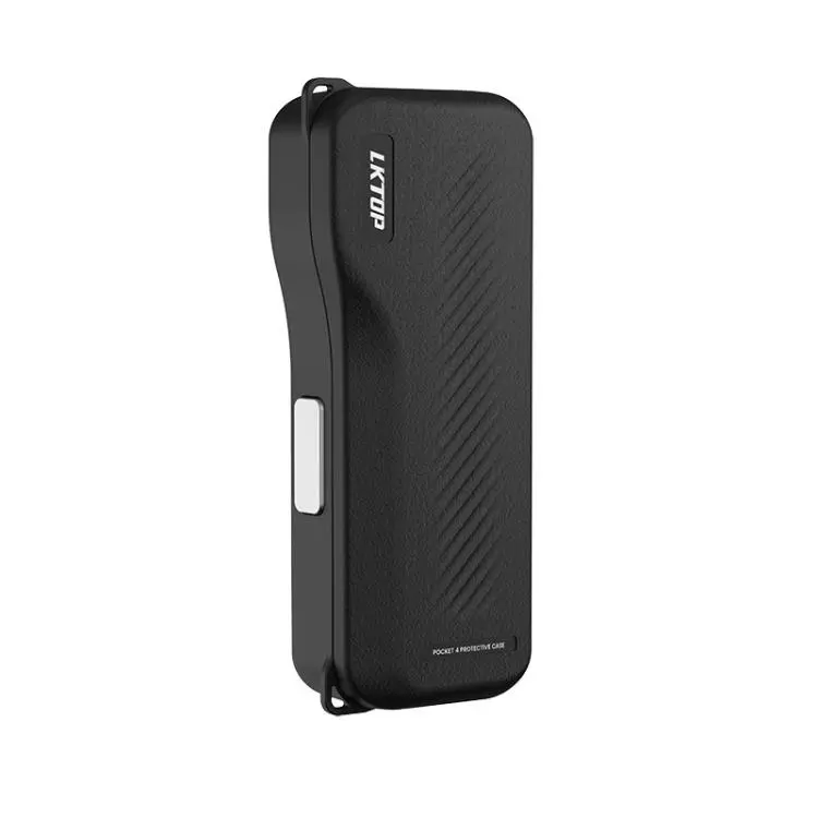 For DJI Osmo Pocket 4/3 LKTOP Hard Carrying Case Protective Storage Box with Wrist Strap Short Black